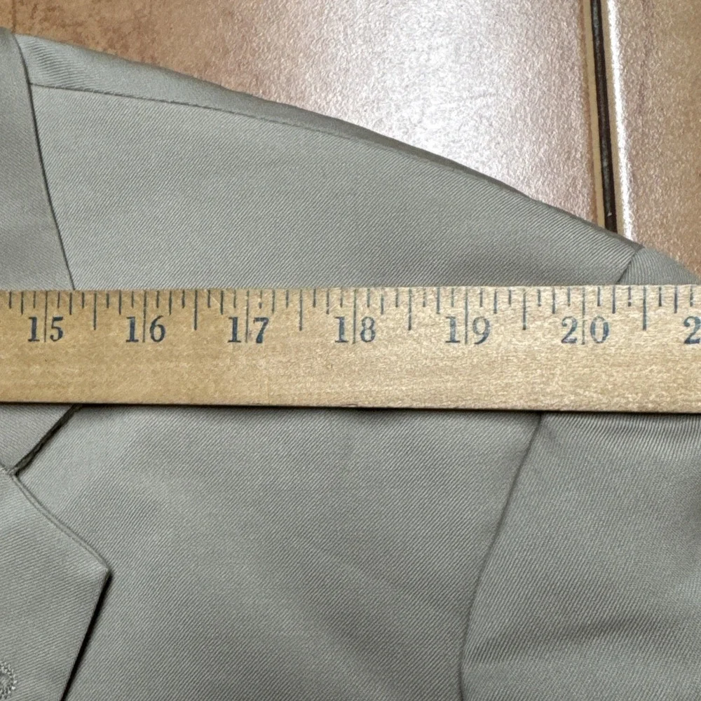BURBERRY London Beige Wool‎ Super 100's Bespoke Blazer Sport Coat Jacket Sz 46L